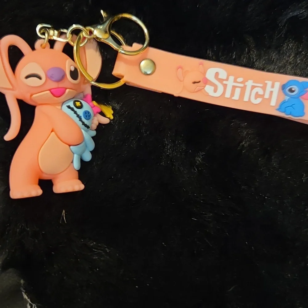 STITCH Cute Keychain with Handle Cartoon Character